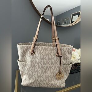 Michael Kors Beige Tote Bag